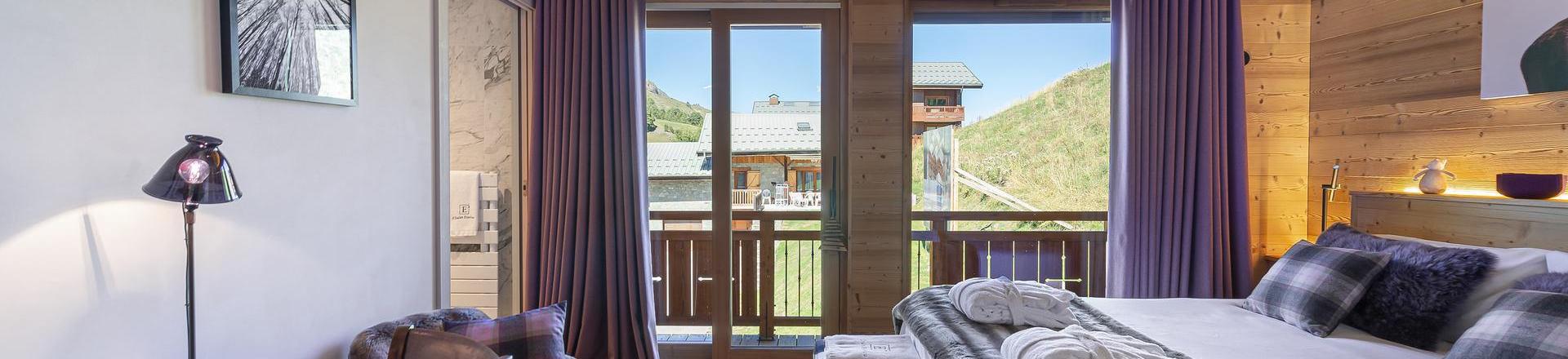 Urlaub in den Bergen 5 Zimmer Maisonettewohnung für 8 Personen (CIME CARON) - Chalet l'Éterlou - Les Menuires - Schlafzimmer