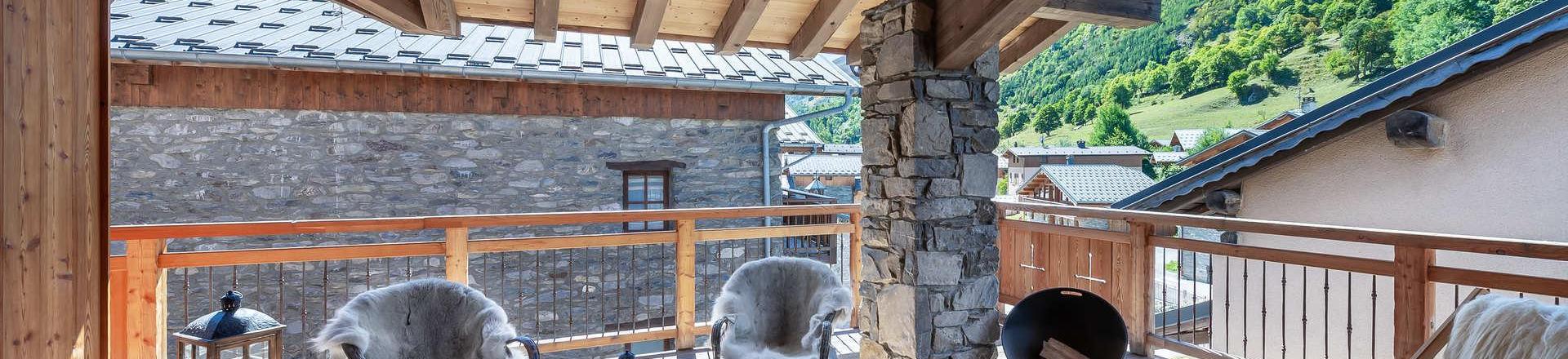 Vacanze in montagna Appartamento su due piani 5 stanze per 8 persone (CIME CARON) - Chalet l'Éterlou - Les Menuires - Terrazza