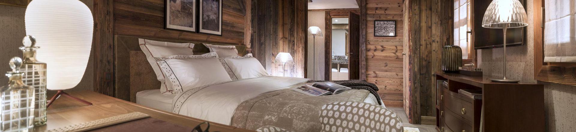 Holiday in mountain resort 7 room triplex chalet 10 people - Chalet la Ferme de Juliette - Le Grand Bornand - Bedroom