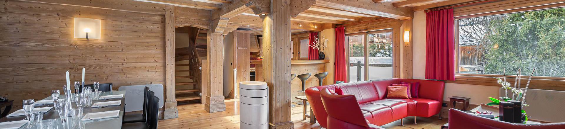 Vacanze in montagna Chalet su 3 piani 6 stanze per 10 persone - Chalet la Grange à Gégé - Méribel - Soggiorno