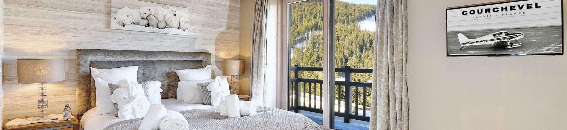 Vacanze in montagna Chalet su 4 piani 5 stanze per 10 persone - Chalet le Cortina - Courchevel - Camera