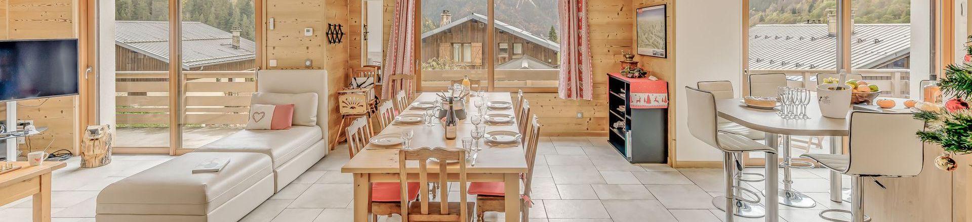 Urlaub in den Bergen 6 Zimmer Chalet für 10 Personen (CH) - Chalet le Sérac - Champagny-en-Vanoise - Wohnzimmer