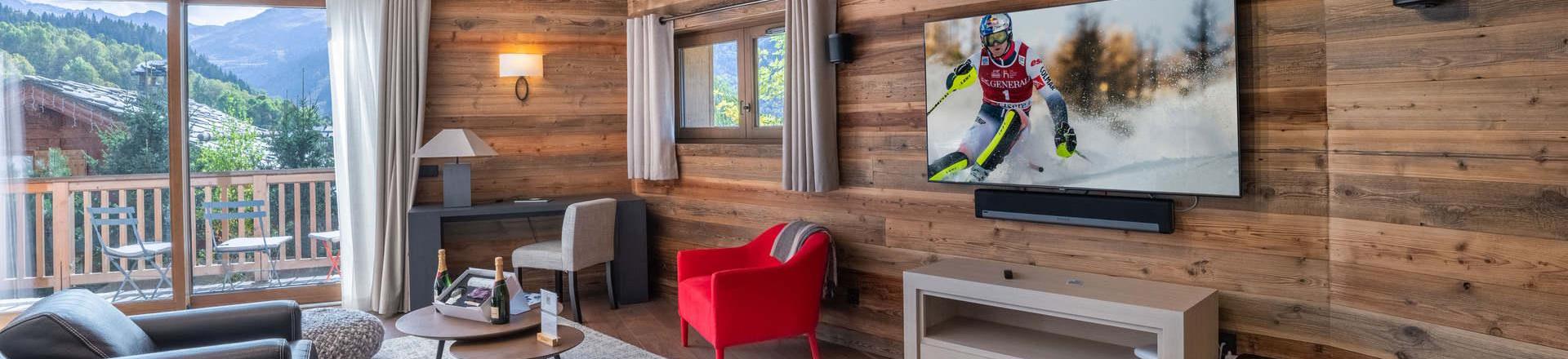 Urlaub in den Bergen Duplex Wohnung 6 Zimmer 12 Personnen (1) - Chalet les Flocons - Méribel - Wohnzimmer