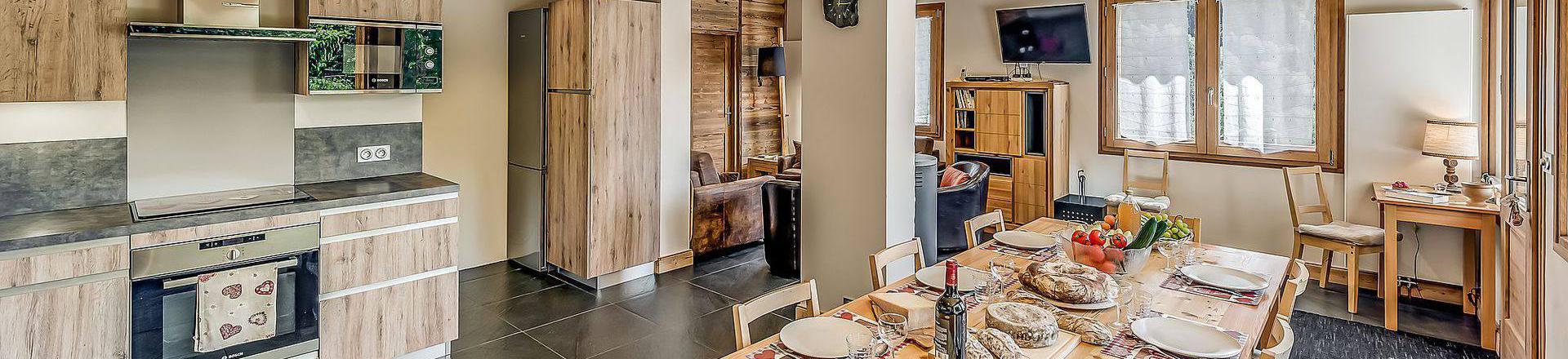 Urlaub in den Bergen 5 Zimmer Chalet für 10 Personen (CH) - Chalet les Lauzes - Champagny-en-Vanoise - Wohnzimmer