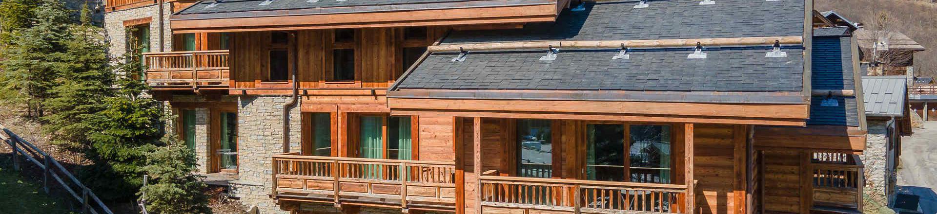 Holiday in mountain resort 7 room quadriplex chalet 12 people - Chalet les Sorbiers - Méribel - Summer outside