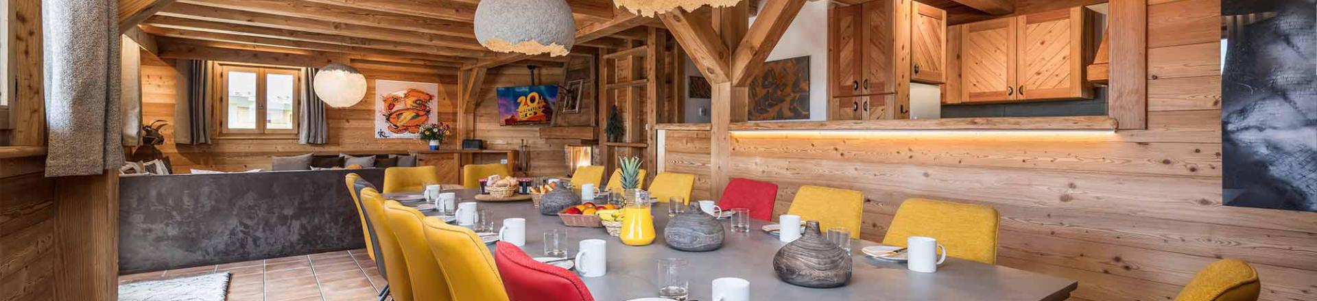 Holiday in mountain resort Chalet Loup - Alpe d'Huez - Dining area