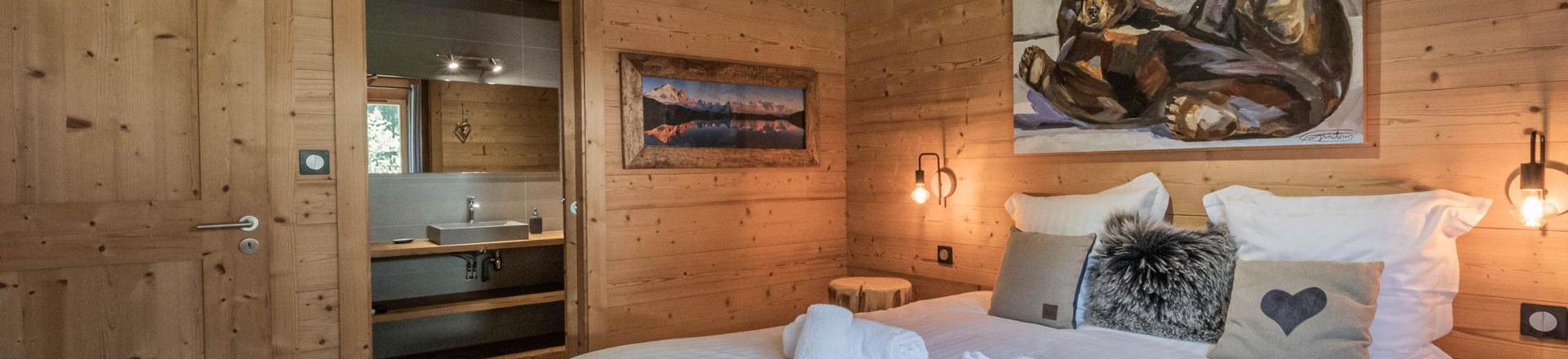 Holiday in mountain resort 6 room duplex chalet 10 people (Marius) - Chalet Marius - Chamonix - Bedroom