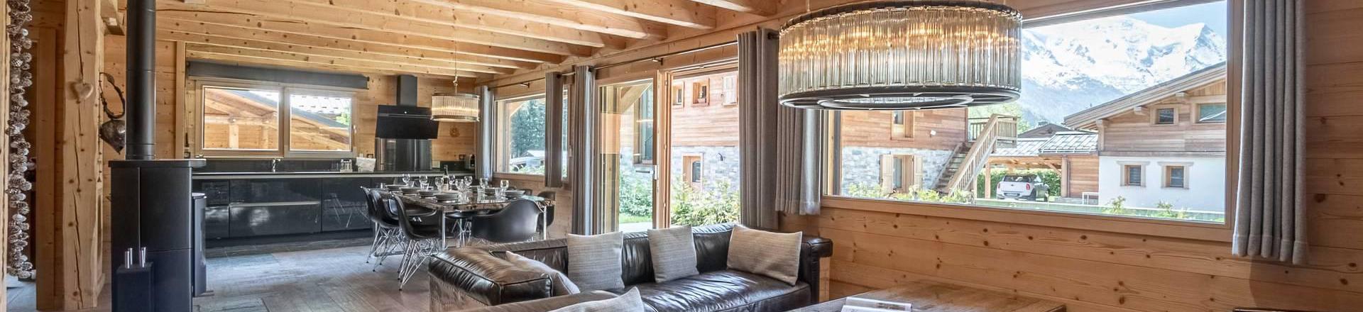 Каникулы в горах Шале дуплекс 6 комнат 11 чел. (Marius) - Chalet Marius - Chamonix - Салон