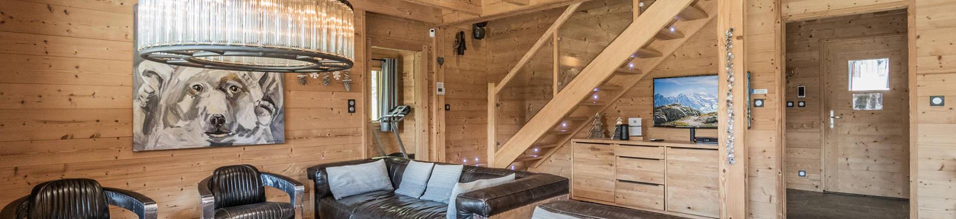 Vacances en montagne Chalet duplex 6 pièces 11 personnes (Marius) - Chalet Marius - Chamonix - Séjour