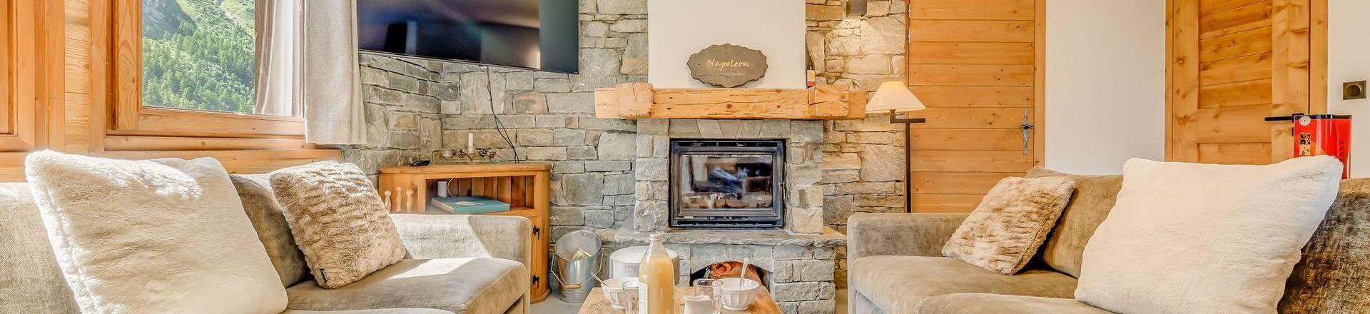 Vacanze in montagna Chalet su 3 piani 6 stanze per 10 persone (CH) - Chalet Napoléon - Tignes - Soggiorno