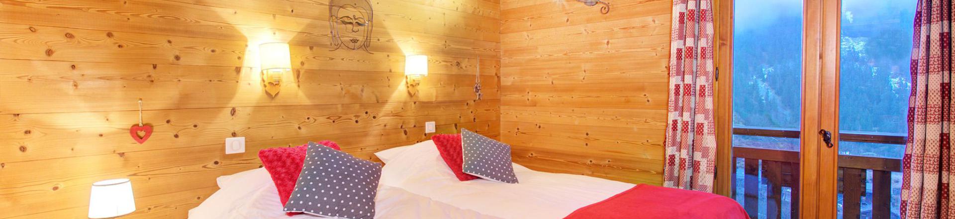 Urlaub in den Bergen Chalet Rosa Villosa - Champagny-en-Vanoise - Schlafzimmer