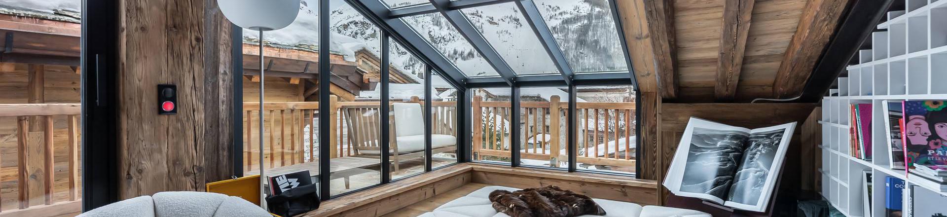 Каникулы в горах Шале квадриплекс 6 комнат 10 чел. - Chalet Snowy Breeze - Val d'Isère - Салон