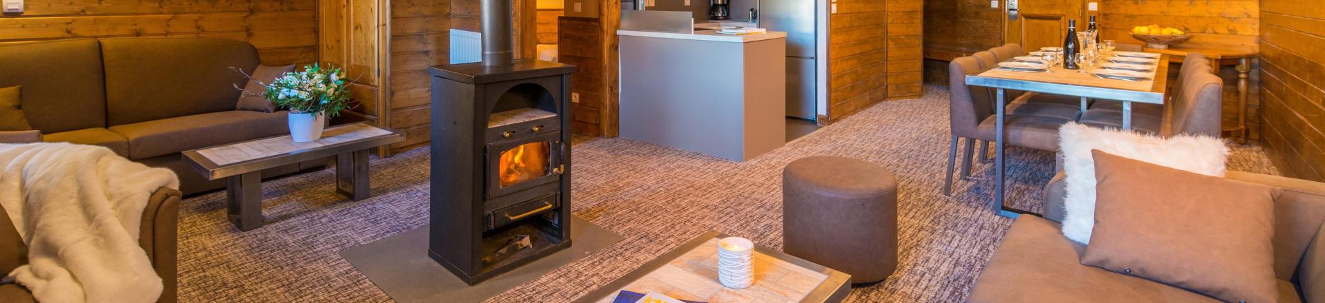 Holiday in mountain resort 5 room apartment 8-10 people (Grand Confort) - Chalet Val 2400 - Val Thorens - Living room