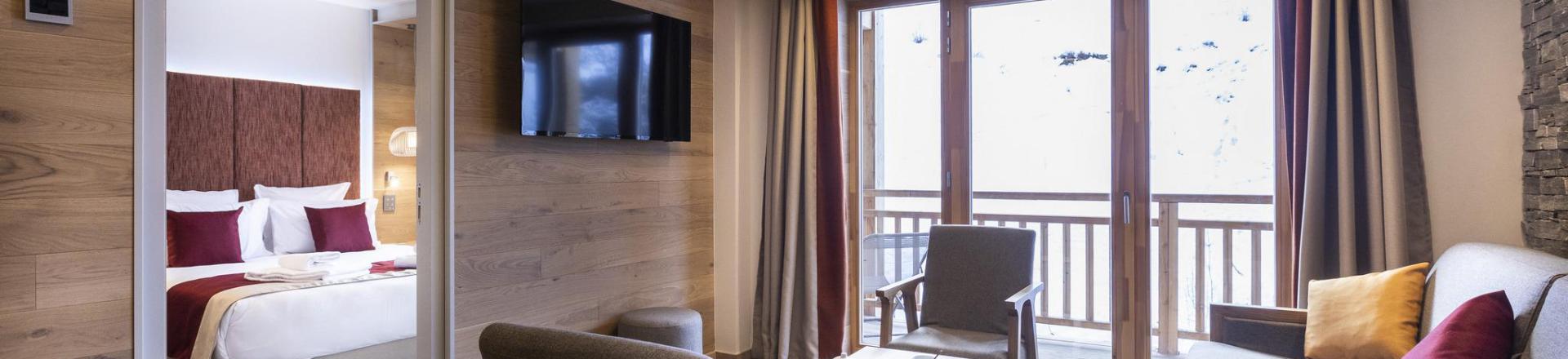 Urlaub in den Bergen 3 Zimmer Appartement für 4-6 Personen - Les Balcons Platinium Val Cenis - Val Cenis - Kleines Wohnzimmer