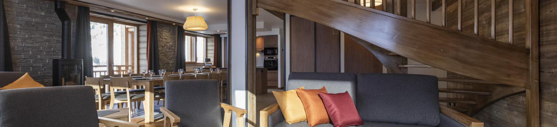 Vacanze in montagna Appartamento su due piani 8 stanze per 16 persone (superiore) - Les Balcons Platinium Val Cenis - Val Cenis - Soggiorno