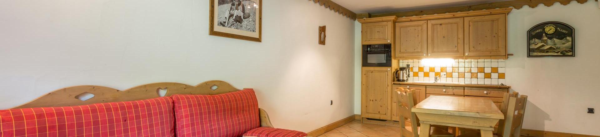 Holiday in mountain resort 3 room apartment 6 people (A06) - Les Chalets du Gypse - Saint Martin de Belleville - Living room