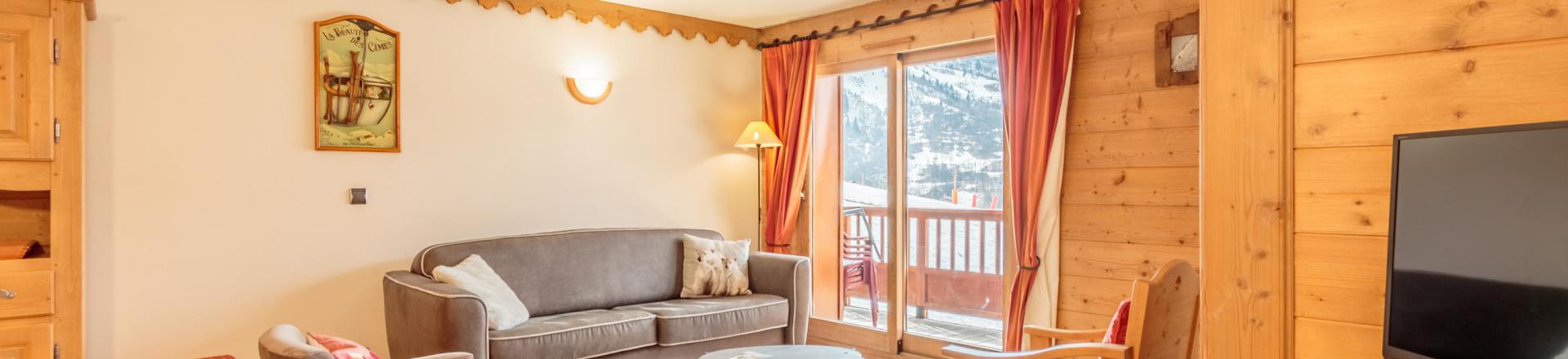 Urlaub in den Bergen 3-Zimmer-Appartment für 6 Personen (C09) - Les Chalets du Gypse - Saint Martin de Belleville - Wohnzimmer