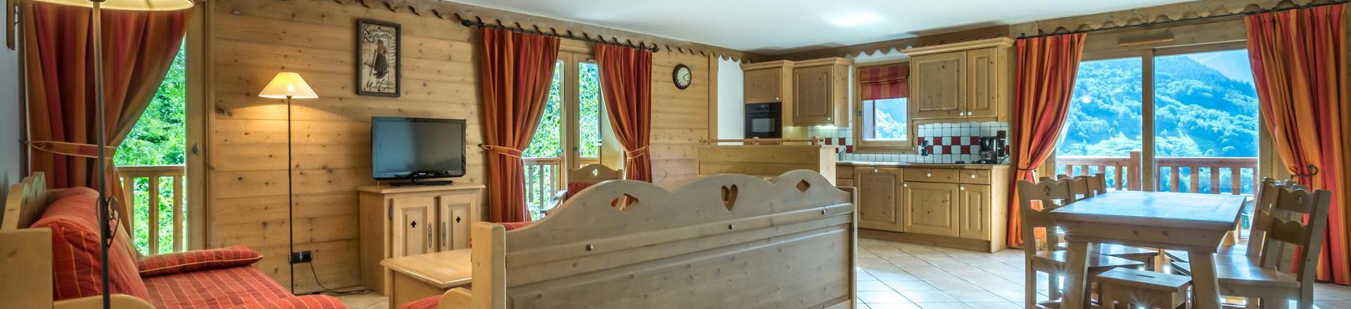 Urlaub in den Bergen 4-Zimmer-Appartment für 6 Personen (C13) - Les Chalets du Gypse - Saint Martin de Belleville - Wohnzimmer