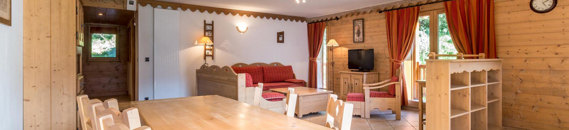 Urlaub in den Bergen 4-Zimmer-Appartment für 6 Personen (C13) - Les Chalets du Gypse - Saint Martin de Belleville - Wohnzimmer