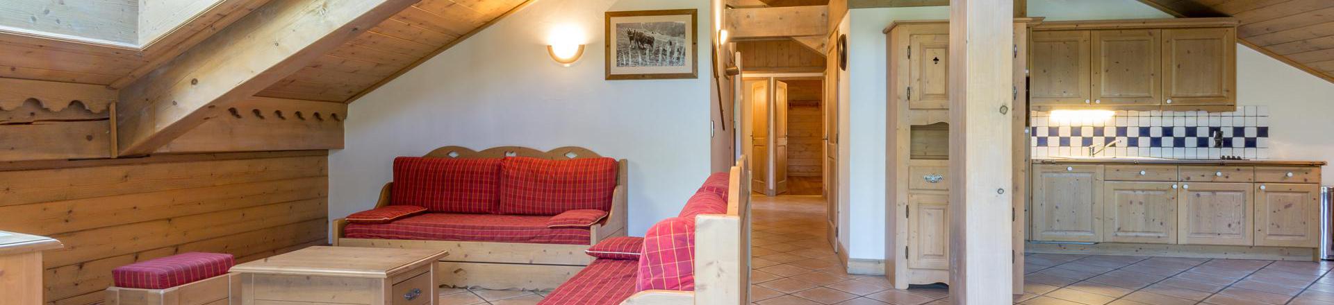 Urlaub in den Bergen 4-Zimmer-Appartment für 8 Personen (A05) - Les Chalets du Gypse - Saint Martin de Belleville - Wohnzimmer