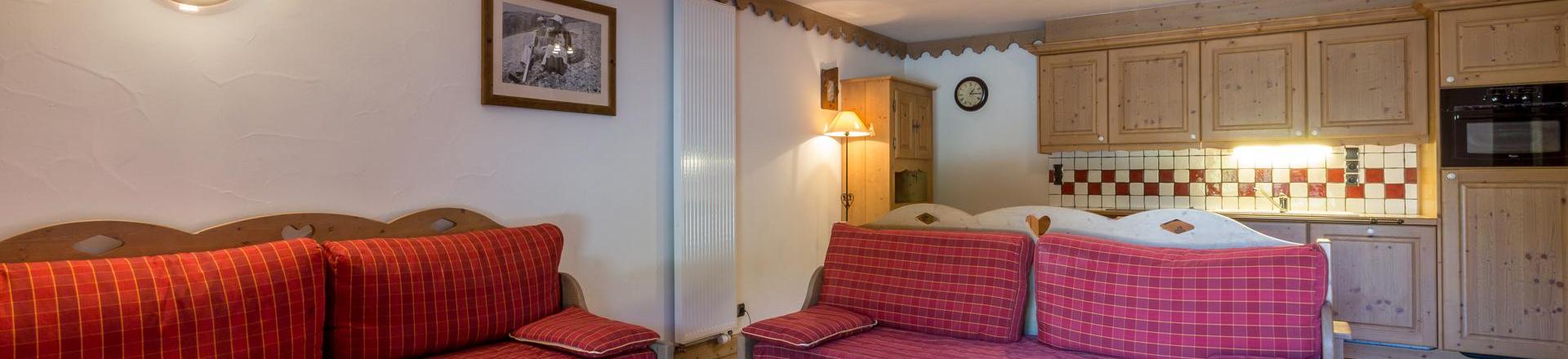 Urlaub in den Bergen 4-Zimmer-Appartment für 8 Personen (C01) - Les Chalets du Gypse - Saint Martin de Belleville - Wohnzimmer