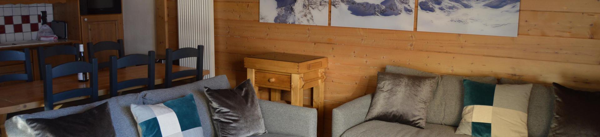 Urlaub in den Bergen 4-Zimmer-Appartment für 8 Personen (C10) - Les Chalets du Gypse - Saint Martin de Belleville - Wohnzimmer