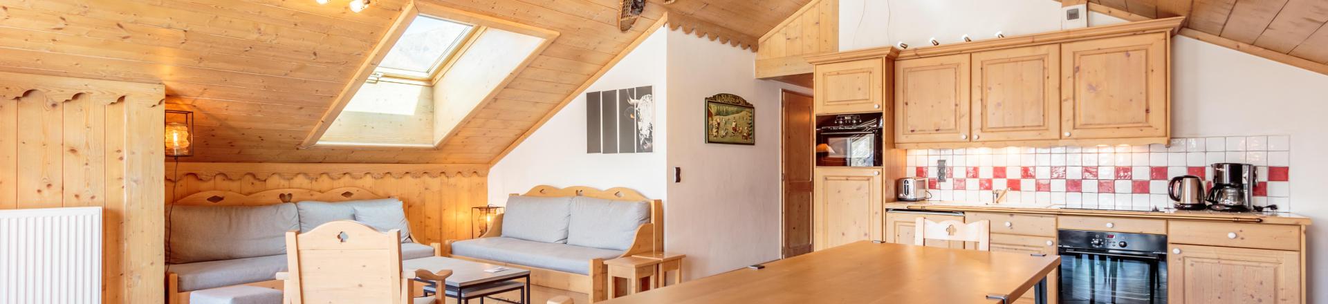 Urlaub in den Bergen 4-Zimmer-Appartment für 8 Personen (C11) - Les Chalets du Gypse - Saint Martin de Belleville - Wohnzimmer