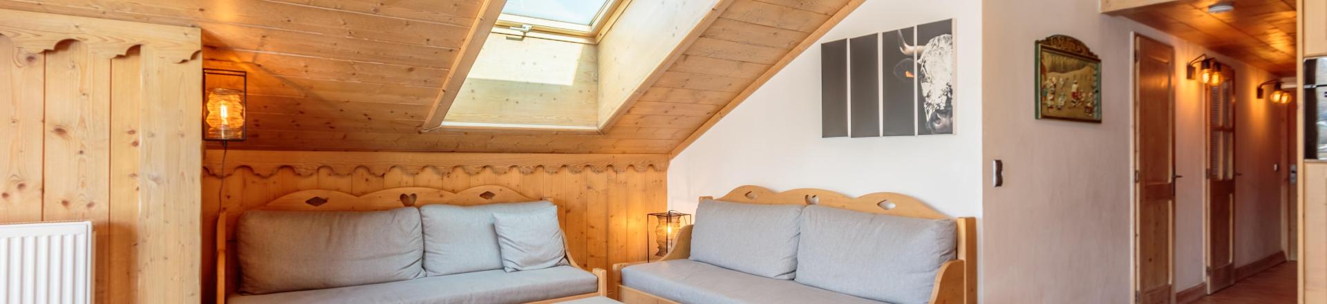 Urlaub in den Bergen 4-Zimmer-Appartment für 8 Personen (C11) - Les Chalets du Gypse - Saint Martin de Belleville - Wohnzimmer