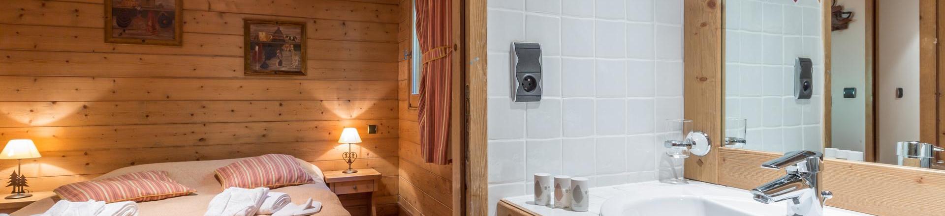 Urlaub in den Bergen 4-Zimmer-Holzhütte für 8 Personen (C08) - Les Chalets du Gypse - Saint Martin de Belleville - Schlafzimmer