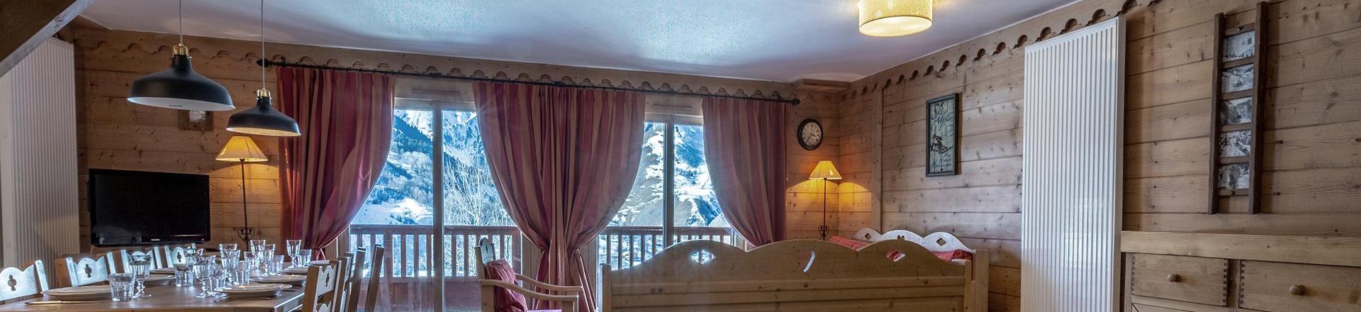 Urlaub in den Bergen 5-Zimmer-Appartment für 10 Personen (C17) - Les Chalets du Gypse - Saint Martin de Belleville - Wohnzimmer