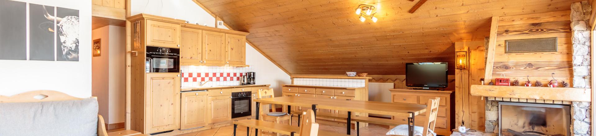 Wakacje w górach Apartament 4 pokojowy 8 osób (C11) - Les Chalets du Gypse - Saint Martin de Belleville - Pokój gościnny