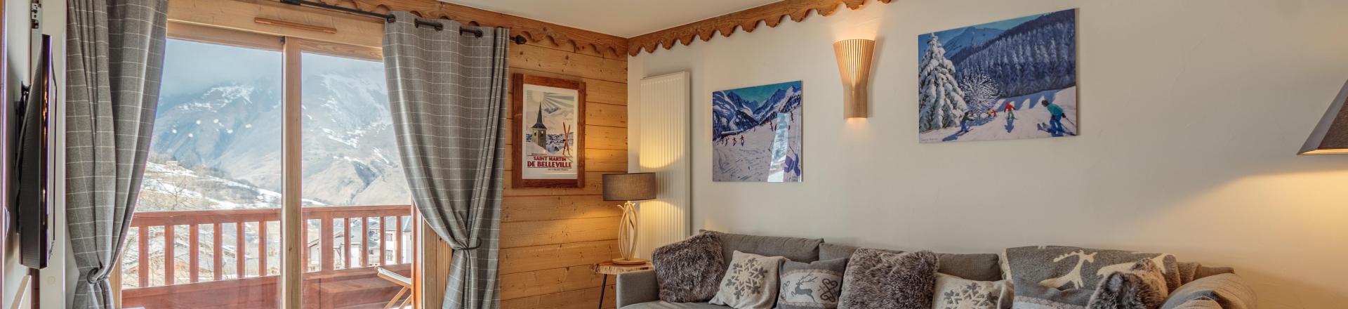 Vacaciones en montaña Apartamento 4 piezas para 8 personas (B01) - Les Chalets du Gypse - Saint Martin de Belleville - Estancia