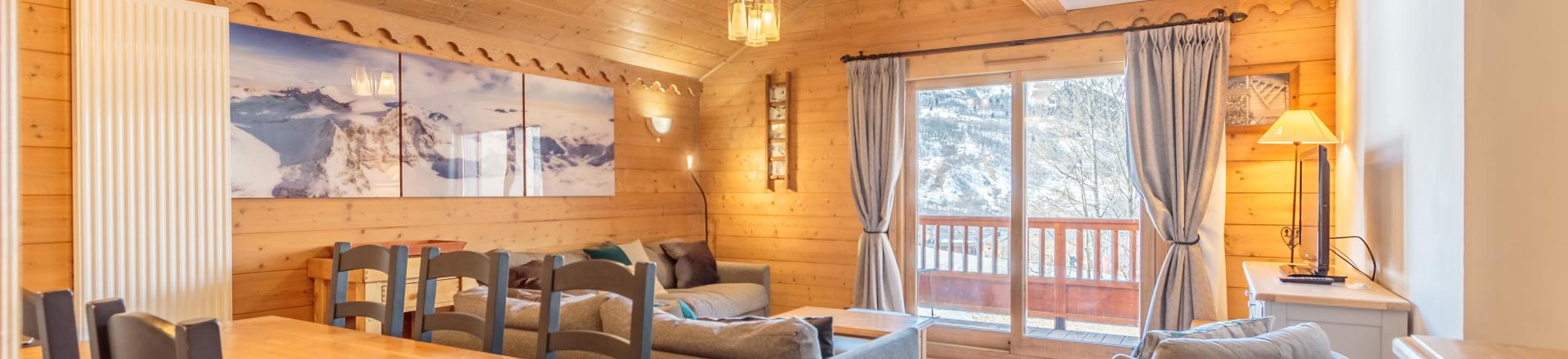 Vacaciones en montaña Apartamento 4 piezas para 8 personas (C10) - Les Chalets du Gypse - Saint Martin de Belleville - Estancia