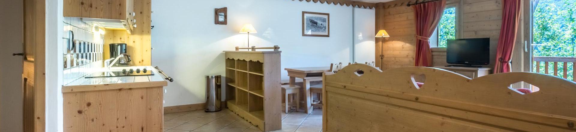 Vacanze in montagna Appartamento 3 stanze con cabina per 8 persone (C08) - Les Chalets du Gypse - Saint Martin de Belleville - Soggiorno