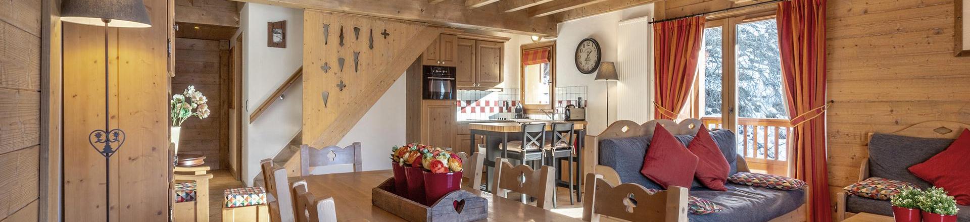 Vacanze in montagna Appartamento 4 stanze con mezzanino per 10 persone (C16) - Les Chalets du Gypse - Saint Martin de Belleville - Soggiorno