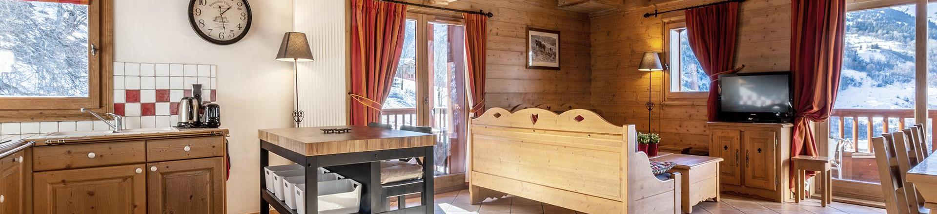 Vacanze in montagna Appartamento 4 stanze con mezzanino per 10 persone (C16) - Les Chalets du Gypse - Saint Martin de Belleville - Soggiorno