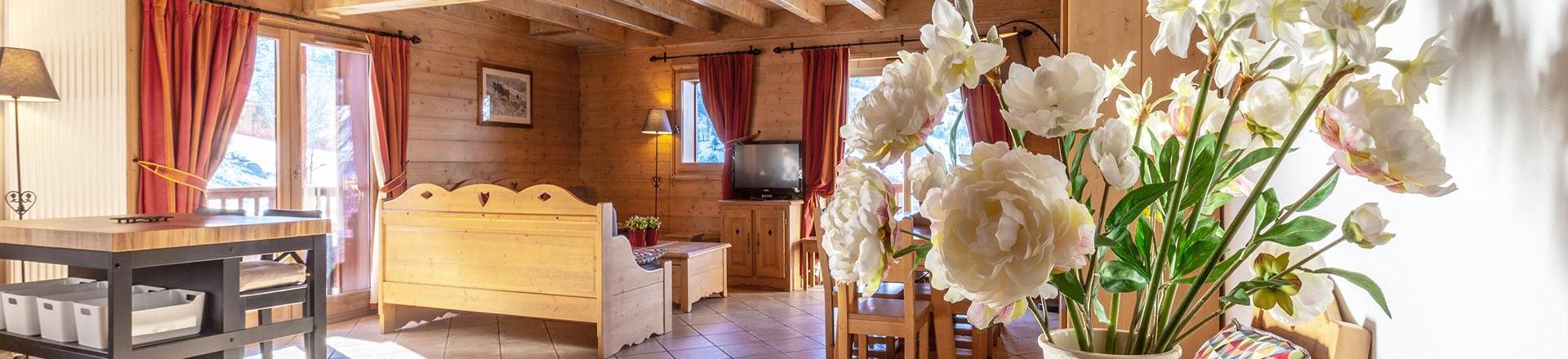 Vacanze in montagna Appartamento 4 stanze con mezzanino per 10 persone (C16) - Les Chalets du Gypse - Saint Martin de Belleville - Soggiorno