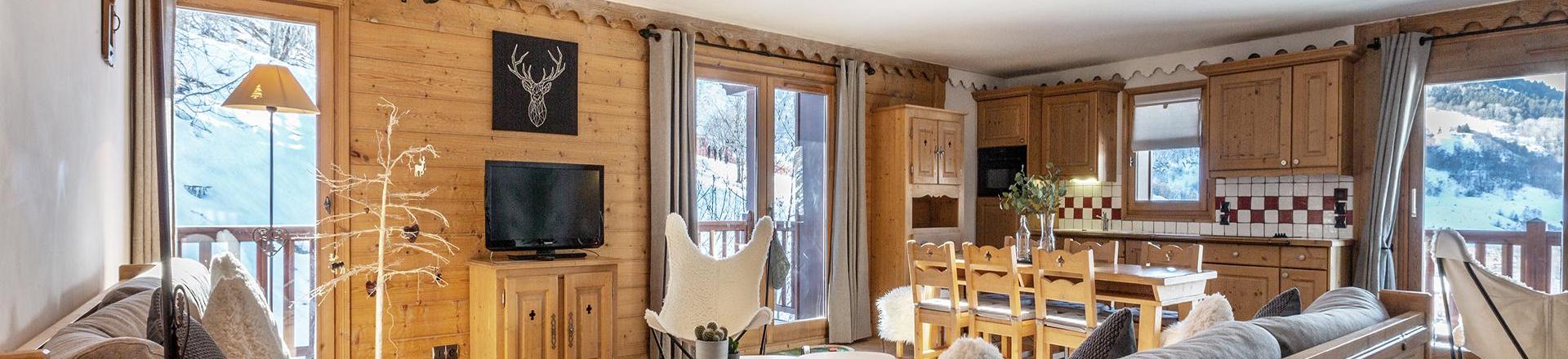 Vacanze in montagna Appartamento 4 stanze per 6 persone (C13) - Les Chalets du Gypse - Saint Martin de Belleville - Soggiorno