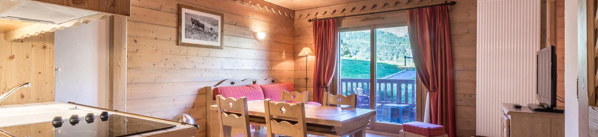 Vacances en montagne Appartement 3 pièces 6 personnes (A02) - Les Chalets du Gypse - Saint Martin de Belleville - Séjour