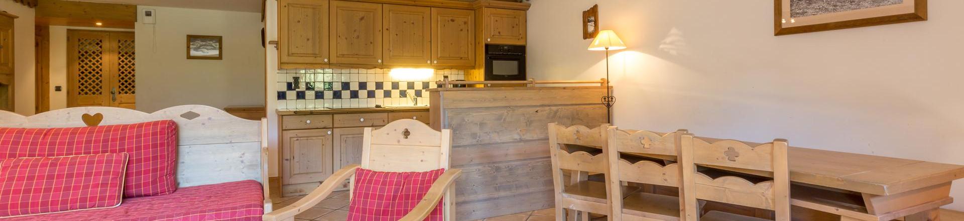 Vacances en montagne Appartement 3 pièces cabine 8 personnes (C08) - Les Chalets du Gypse - Saint Martin de Belleville - Séjour