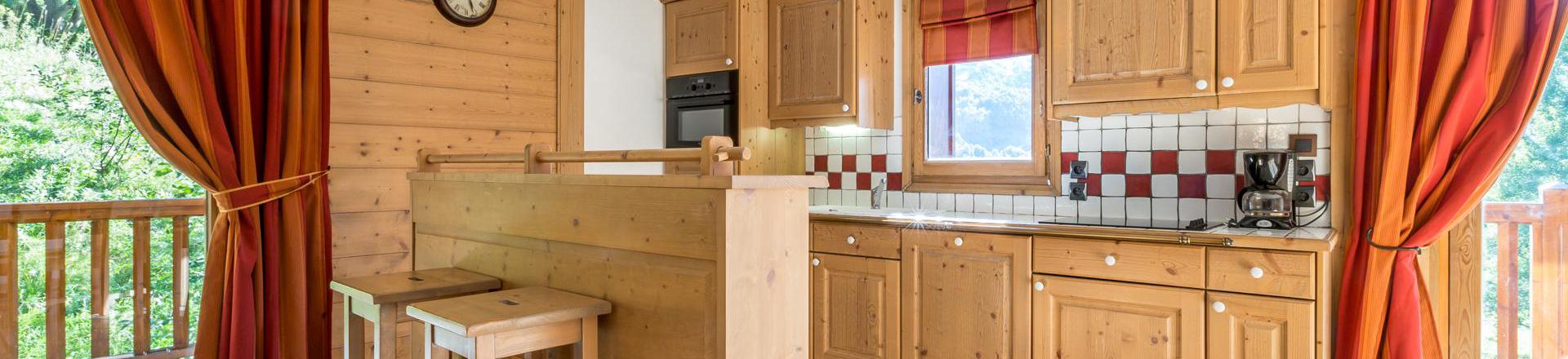 Vakantie in de bergen Appartement 4 kamers 6 personen (C13) - Les Chalets du Gypse - Saint Martin de Belleville - Woonkamer