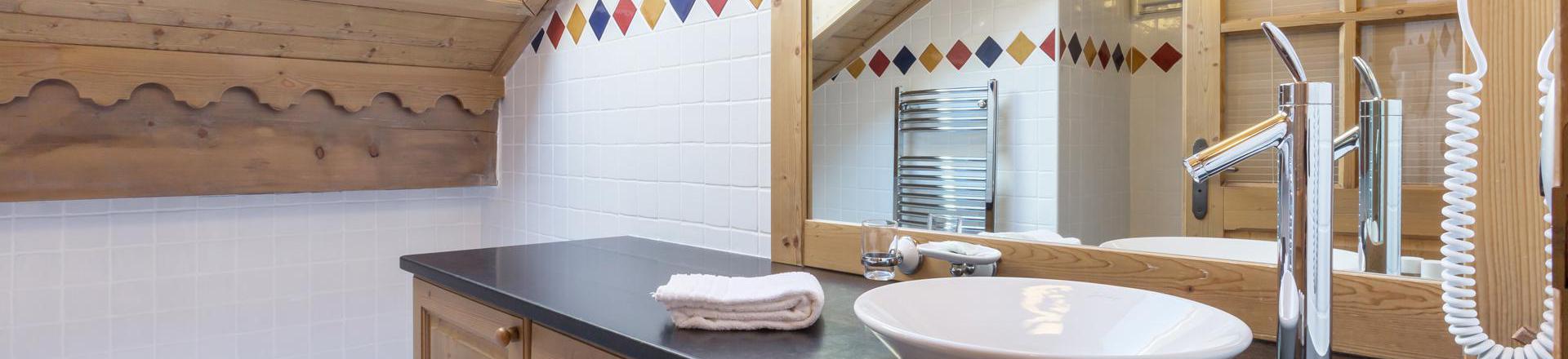 Vakantie in de bergen Appartement 4 kamers 8 personen (A05) - Les Chalets du Gypse - Saint Martin de Belleville - Badkamer