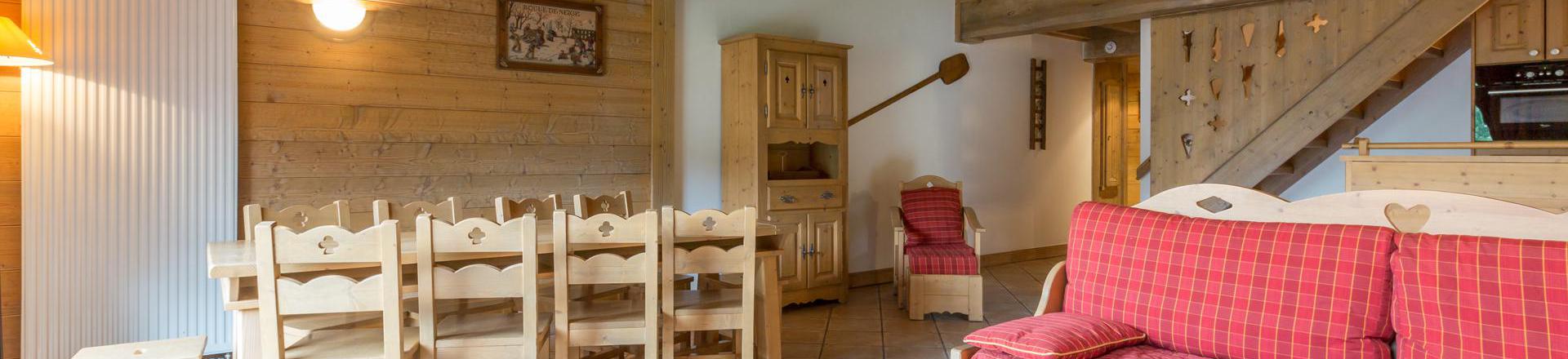 Vakantie in de bergen Appartement 4 kamers mezzanine 10 personen (C16) - Les Chalets du Gypse - Saint Martin de Belleville - Woonkamer