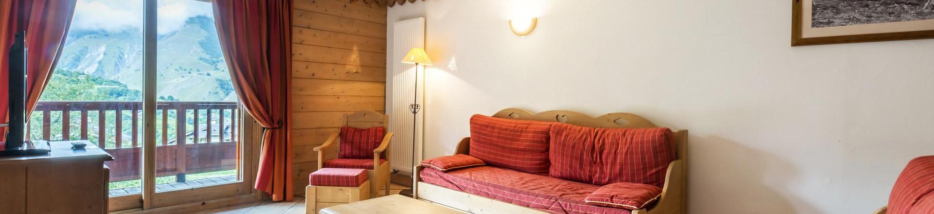 Vacances en montagne Appartement 4 pièces 8 personnes (B01) - Les Chalets du Gypse - Saint Martin de Belleville - Séjour