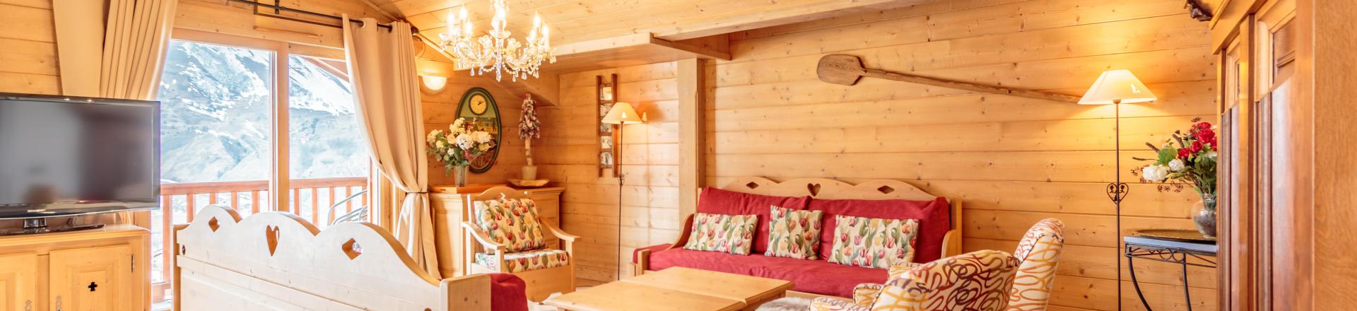 Vacances en montagne Appartement 4 pièces 8 personnes (B03) - Les Chalets du Gypse - Saint Martin de Belleville - Séjour