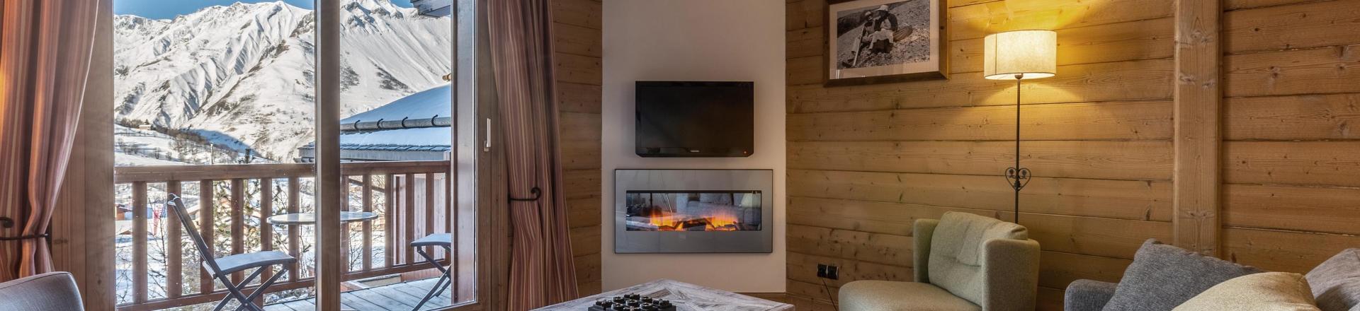 Vacances en montagne Appartement 4 pièces 8 personnes (C02) - Les Chalets du Gypse - Saint Martin de Belleville - Séjour