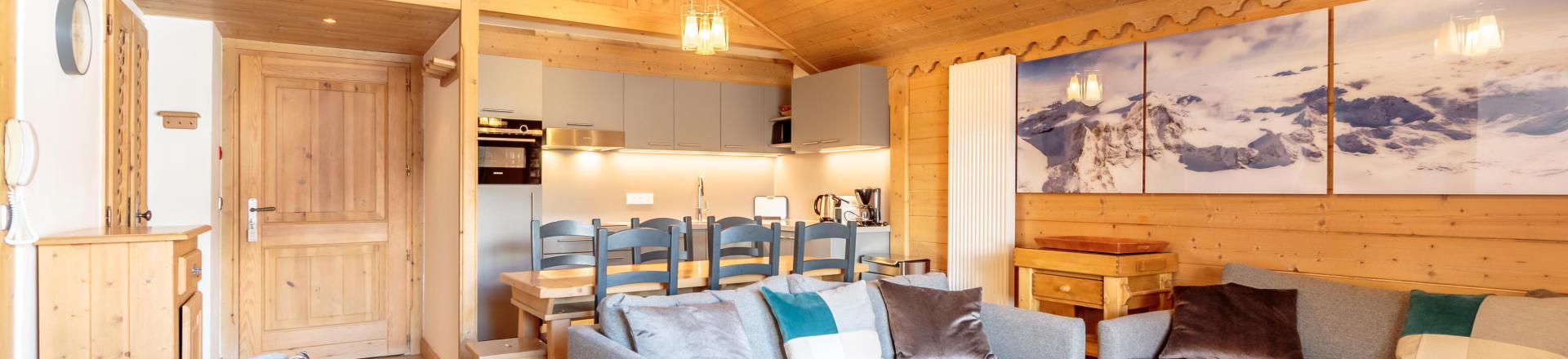 Vacances en montagne Appartement 4 pièces 8 personnes (C10) - Les Chalets du Gypse - Saint Martin de Belleville - Séjour