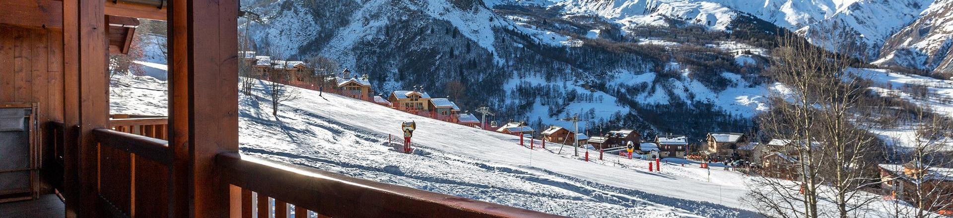 Vakantie in de bergen Appartement 5 kamers 10 personen (C17) - Les Chalets du Gypse - Saint Martin de Belleville - Balkon