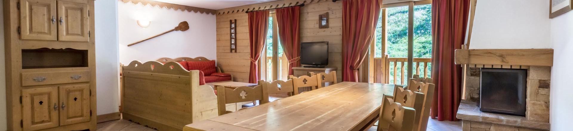 Vacances en montagne Appartement 5 pièces 10 personnes (A08) - Les Chalets du Gypse - Saint Martin de Belleville - Séjour