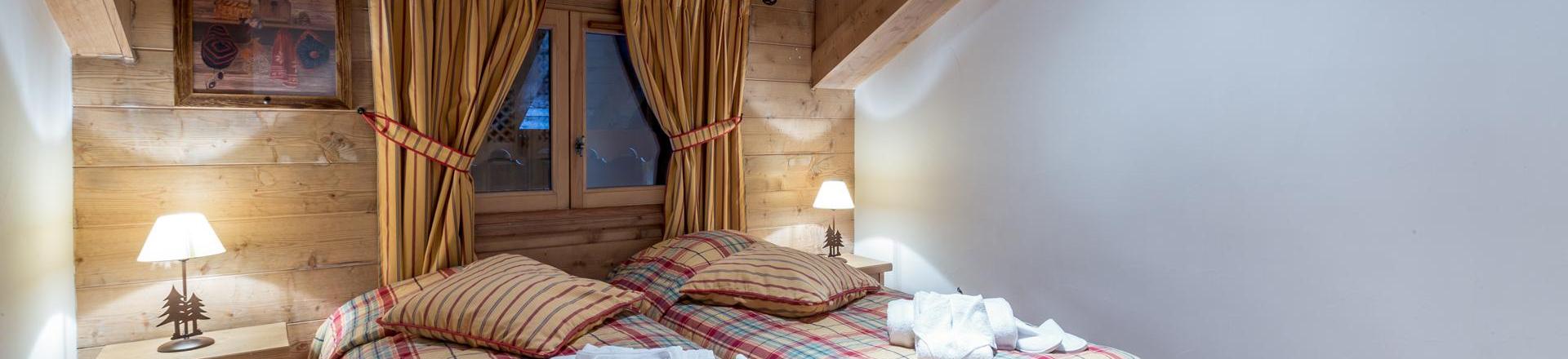 Urlaub in den Bergen Wohnung 4 Mezzanine Zimmer 10 Leute (C16) - Les Chalets du Gypse - Saint Martin de Belleville - Schlafzimmer